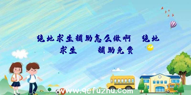 「绝地求生辅助怎么做啊」|绝地求生pubg辅助免费